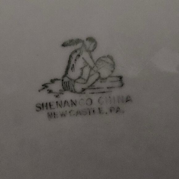 Shenango China Green Band Dinner Plate Vintage Restaurant Ware USA - Picture 4 of 4